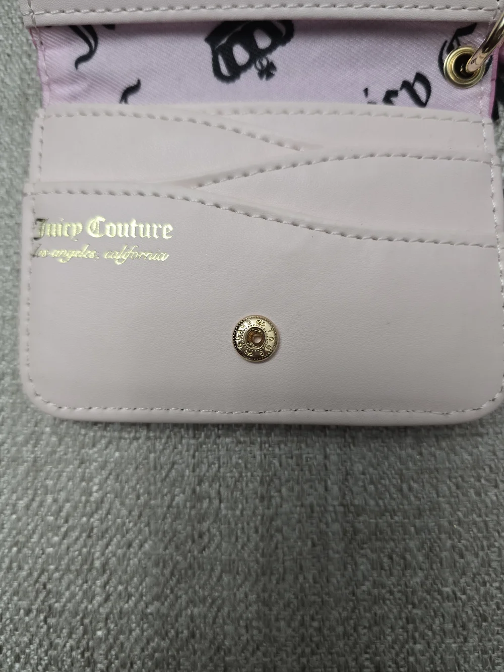 NWT Juicy Couture Pretty Pop Dual Sided Card Case Wallet – Cherry Blossom Pink